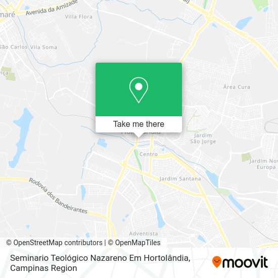 Seminario Teológico Nazareno Em Hortolândia map