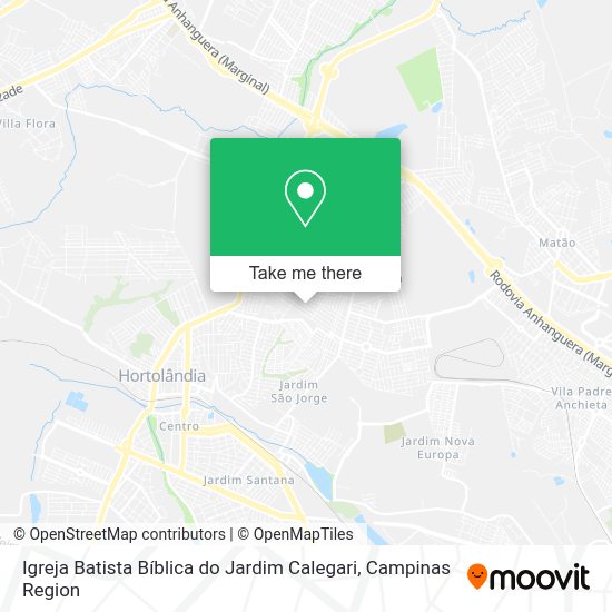 Igreja Batista Bíblica do Jardim Calegari map
