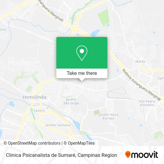 Clinica Psicanalista de Sumaré map