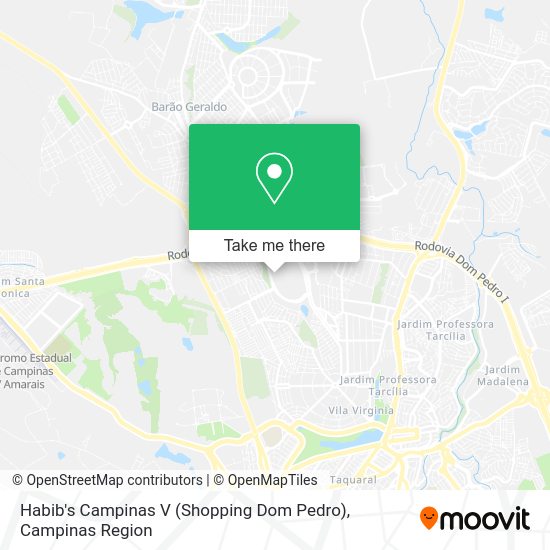 Habib's Campinas V (Shopping Dom Pedro) map