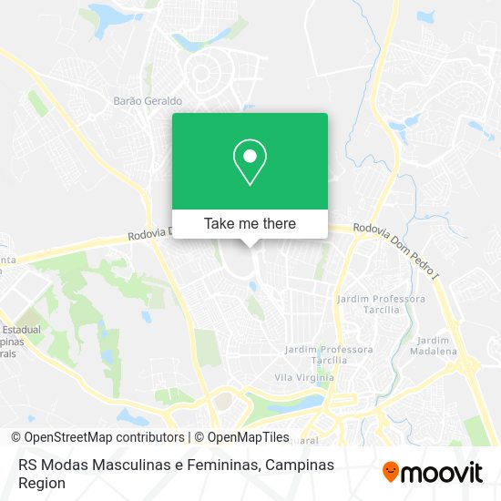 RS Modas Masculinas e Femininas map