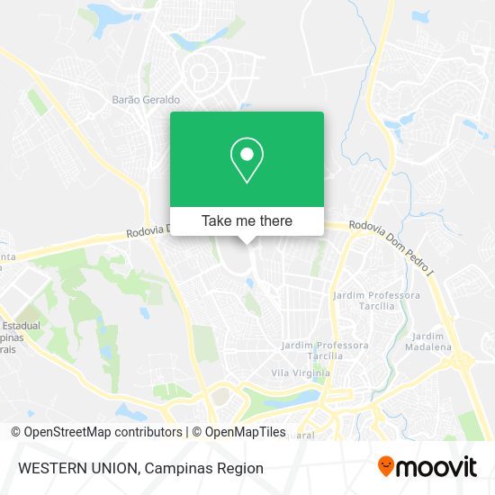 WESTERN UNION map