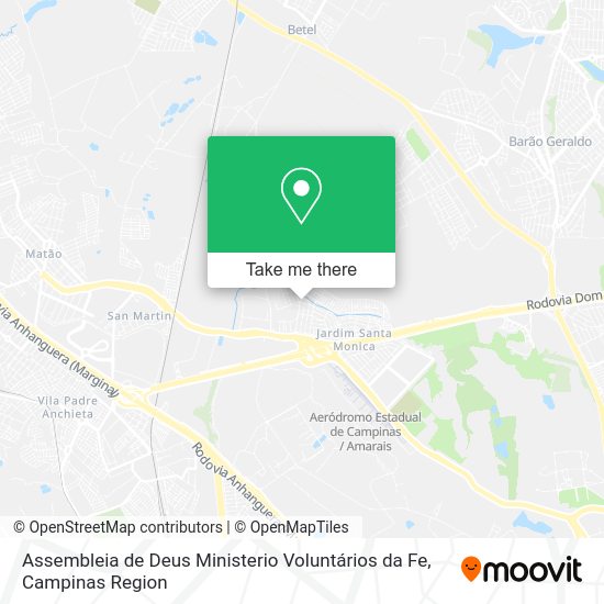 Assembleia de Deus Ministerio Voluntários da Fe map