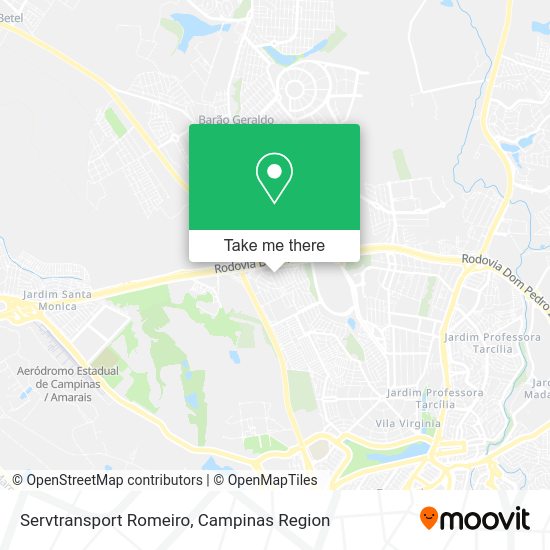 Servtransport Romeiro map