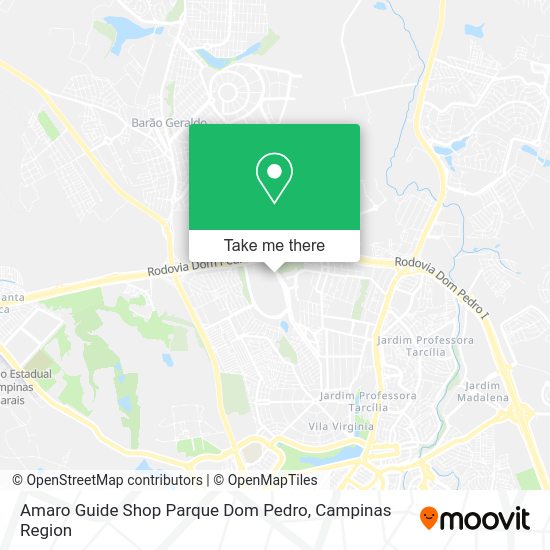 Amaro Guide Shop Parque Dom Pedro map
