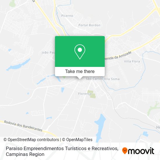 Paraiso Empreendimentos Turísticos e Recreativos map