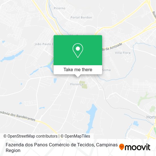 Fazenda dos Panos Comércio de Tecidos map
