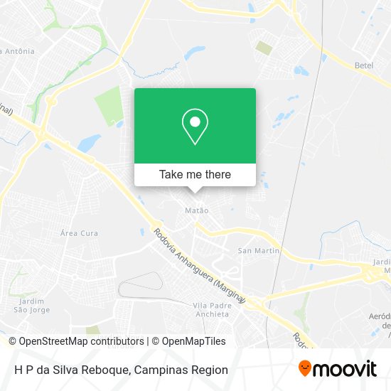 H P da Silva Reboque map