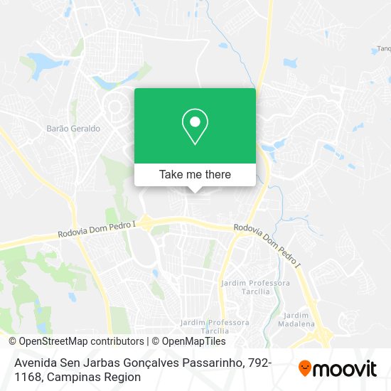 Avenida Sen Jarbas Gonçalves Passarinho, 792-1168 map