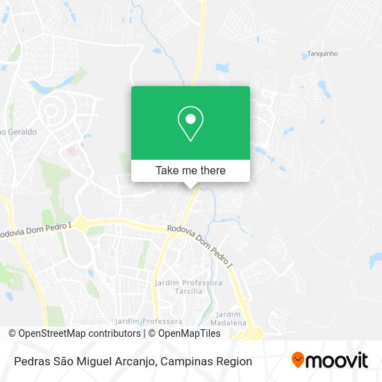 Pedras São Miguel Arcanjo map