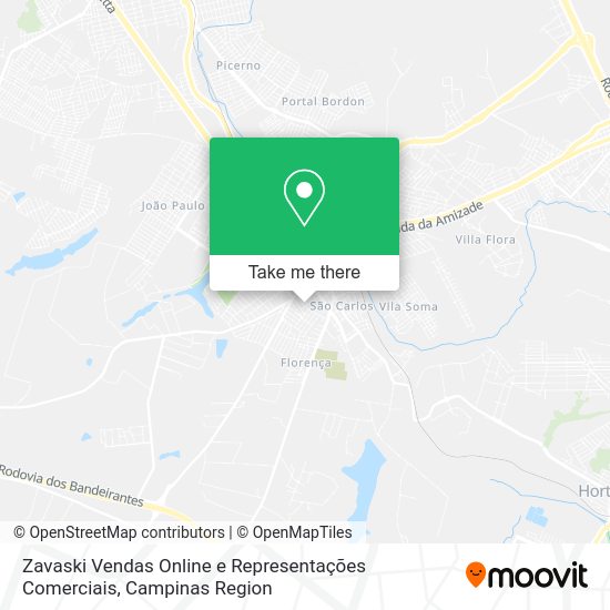 Zavaski Vendas Online e Representações Comerciais map