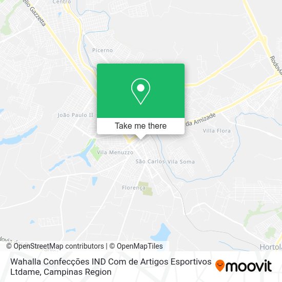 Wahalla Confecções IND Com de Artigos Esportivos Ltdame map