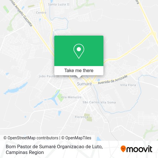 Bom Pastor de Sumaré Organizacao de Luto map