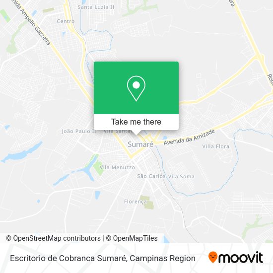 Escritorio de Cobranca Sumaré map