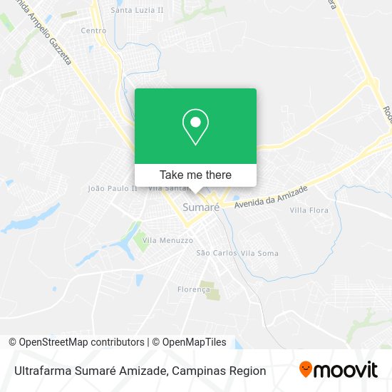 Ultrafarma Sumaré Amizade map