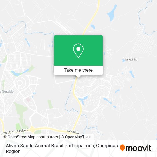 Alivira Saúde Animal Brasil Participacoes map