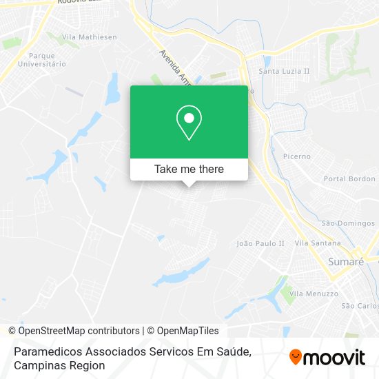 Paramedicos Associados Servicos Em Saúde map