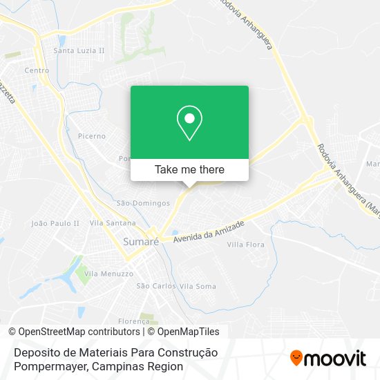 Deposito de Materiais Para Construção Pompermayer map
