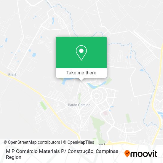 M P Comércio Materiais P/ Construção map