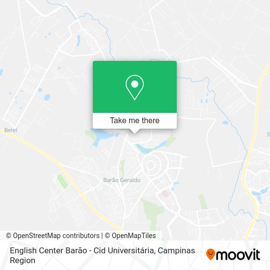 English Center Barão - Cid Universitária map