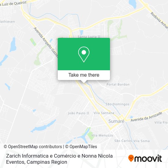 Zarich Informatica e Comércio e Nonna Nicola Eventos map