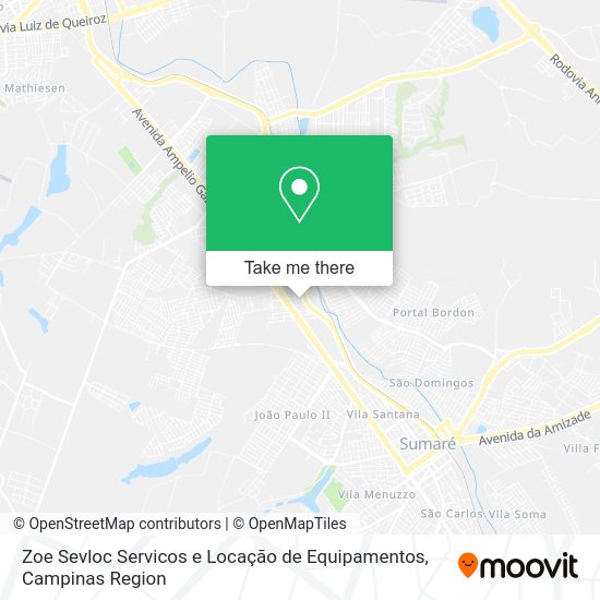 Zoe Sevloc Servicos e Locação de Equipamentos map