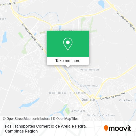 Fas Transportes Comércio de Areia e Pedra map