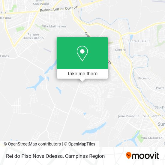 Rei do Piso Nova Odessa map