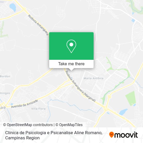 Clínica de Psicologia e Psicanalise Aline Romano map