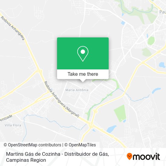 Martins Gás de Cozinha - Distribuidor de Gás map