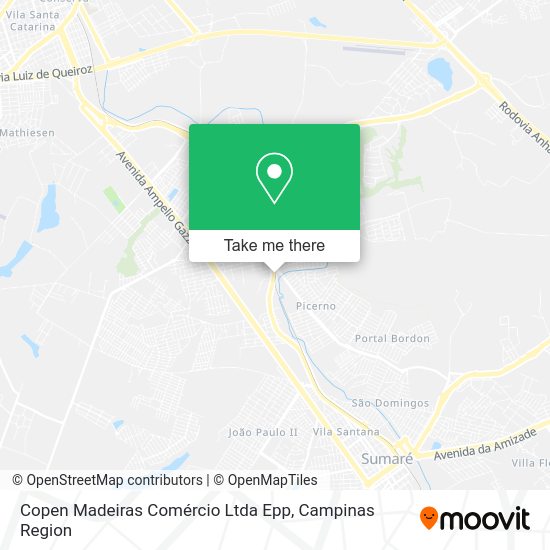 Copen Madeiras Comércio Ltda Epp map