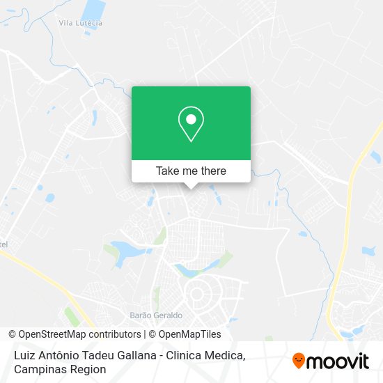 Luiz Antônio Tadeu Gallana - Clinica Medica map