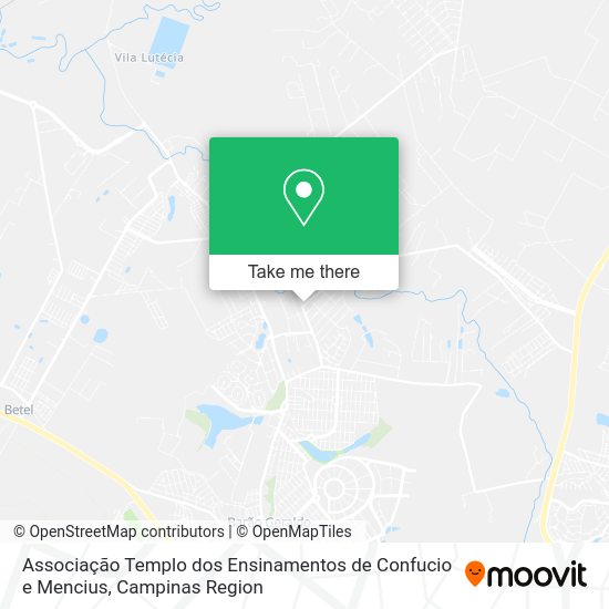 Associação Templo dos Ensinamentos de Confucio e Mencius map