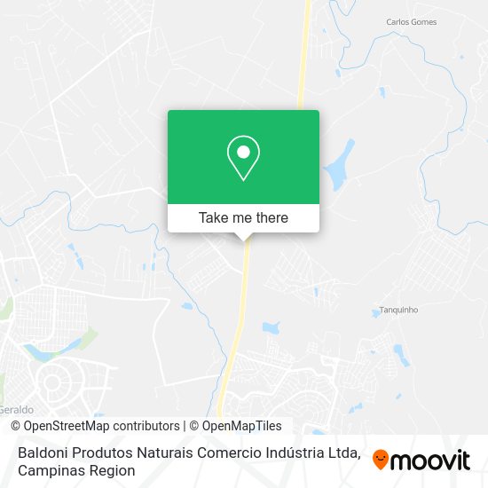 Baldoni Produtos Naturais Comercio Indústria Ltda map