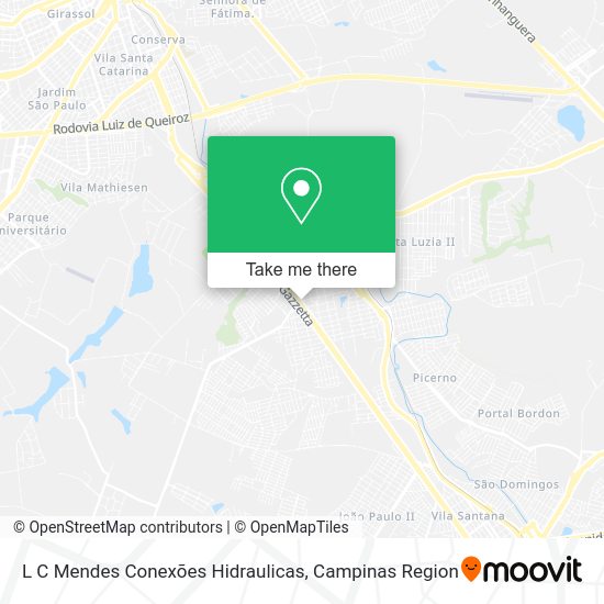 L C Mendes Conexões Hidraulicas map