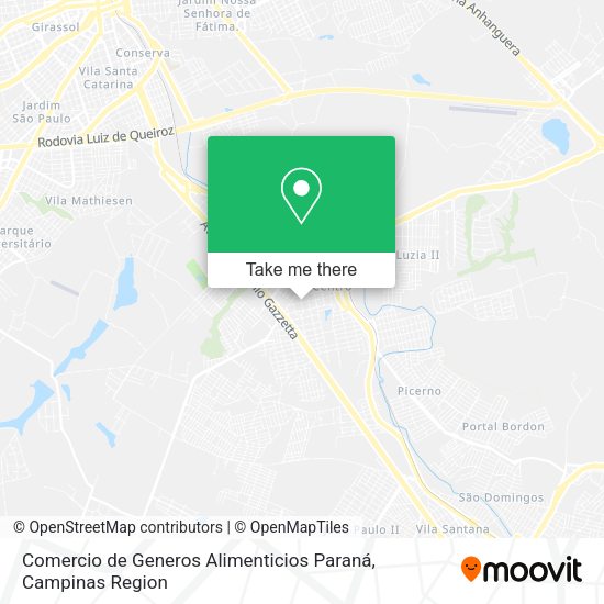 Comercio de Generos Alimenticios Paraná map