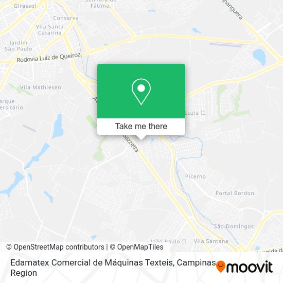Edamatex Comercial de Máquinas Texteis map