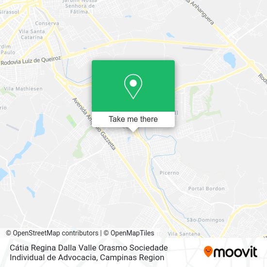 Cátia Regina Dalla Valle Orasmo Sociedade Individual de Advocacia map
