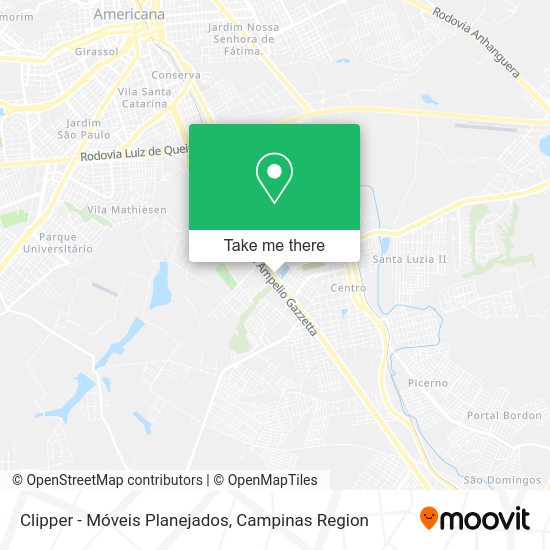 Clipper - Móveis Planejados map