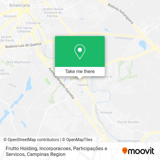 Frutto Holding, Incorporacoes, Participações e Servicos map
