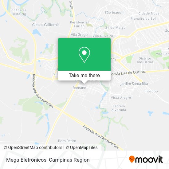 Mega Eletrônicos map