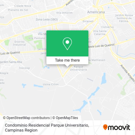 Condomínio Residencial Parque Universitario map