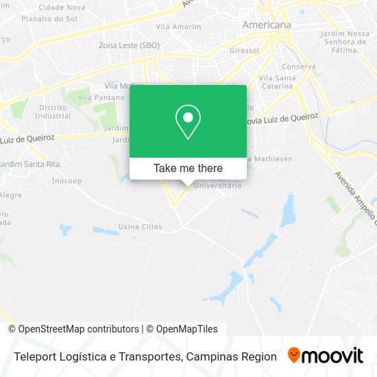 Teleport Logística e Transportes map
