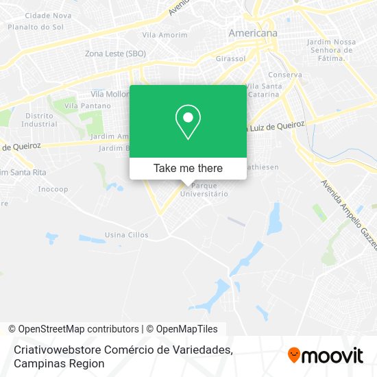 Criativowebstore Comércio de Variedades map