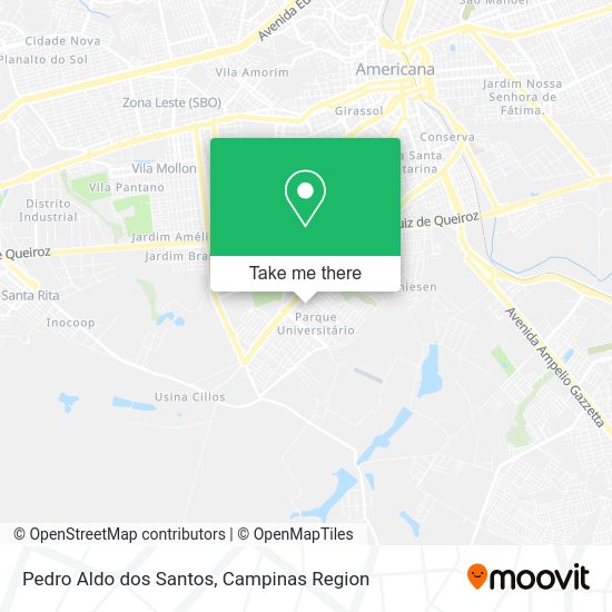 Pedro Aldo dos Santos map