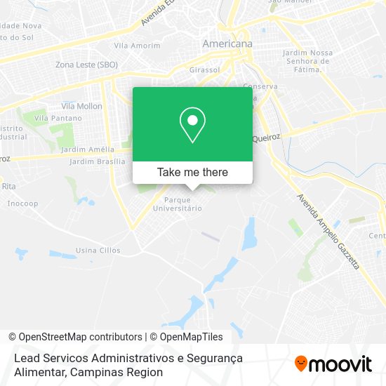 Lead Servicos Administrativos e Segurança Alimentar map