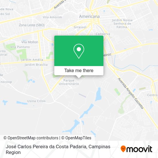 José Carlos Pereira da Costa Padaria map