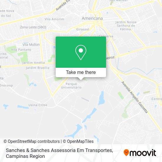 Sanches & Sanches Assessoria Em Transportes map
