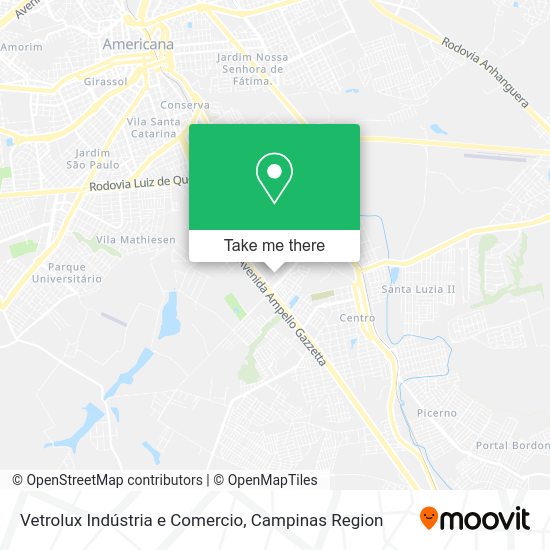 Vetrolux Indústria e Comercio map