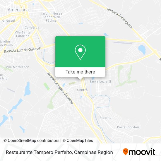 Restaurante Tempero Perfeito map